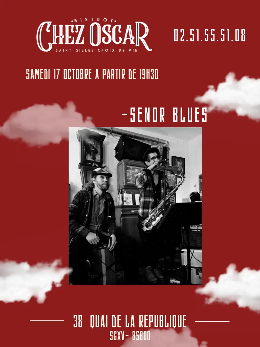 Concert restaurant saint gilles croix de vie Chez Oscar 3